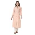 Ladies Cotton Plain Kurti thumb 2