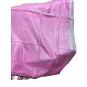 Fancy Plain Pink Linen Saree 