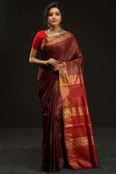 Multi Color Khadi Silk Saree