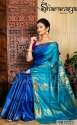 Multi Color Khadi Silk Saree thumb 2