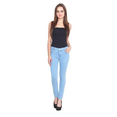 Ladies Sky Blue Jeans by Kamini Creations