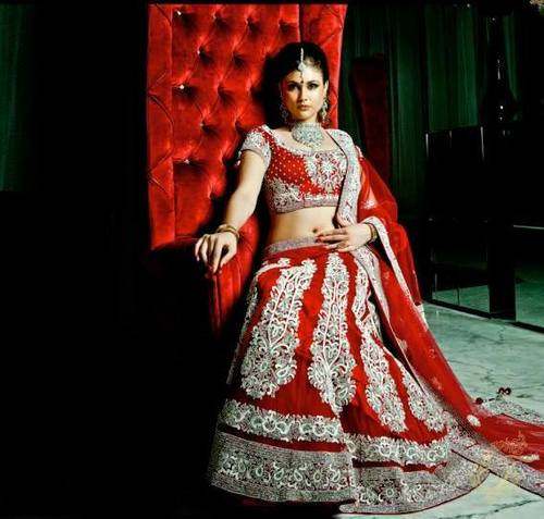 Bridal Embroidery Lehenga by Batra Garments Pvt Ltd