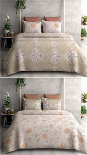 Beautiful Double Bed Printed Bedsheet 