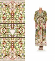 Digital printed beachwear kaftan