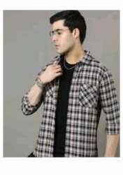 Men's Black Checks shirt 