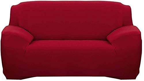 Plain Red Sofa Cover Set 