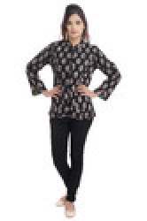 Black Cotton Short Jacket