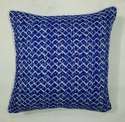 Indigo Blue Cotton Kantha Cushion Cover thumb 1