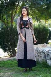 Fancy Designer Embroidered Cotton Kurti