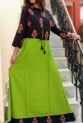 Red Color Jacket Style Cotton Kurti