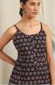  Janasya Womens Black Floral Print Cotton Top thumb 2