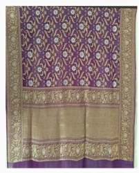 Georgette golden border saree