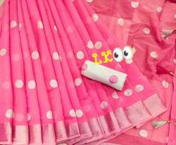 Light Color Chanderi Cotton Saree