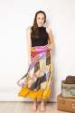 Vintage Indian Silk Sari Patch Skirt