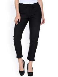 Womens Cotton Slim Fit Trousers1