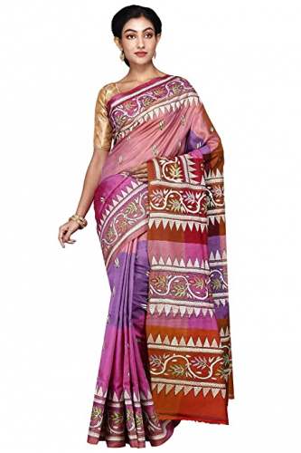 Buy Katan Pure Silk Saree By Ruprekha Fashion