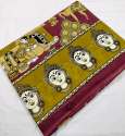 Kjs Kalamkari Print Pure Cotton Saree thumb 1