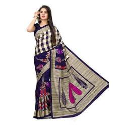 Printed art Silk Saree