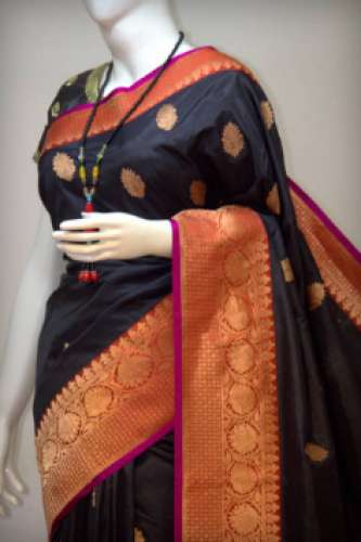 Black Designer Paithani Sarees
