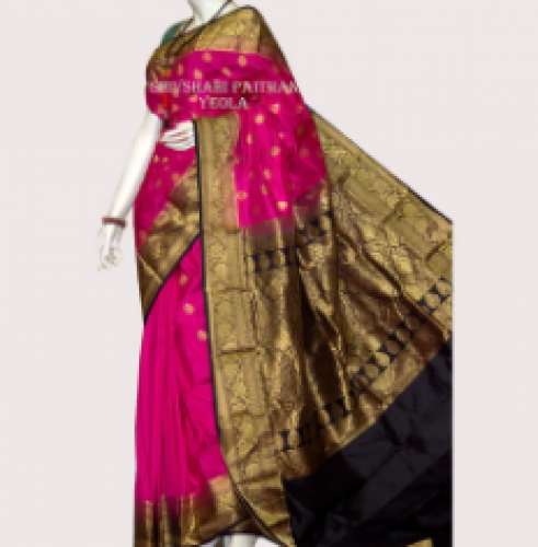 Kanchipuram Pink Silk Saree