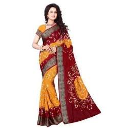 Regular wear Bandhani Saree