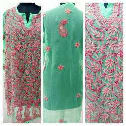 Stylish Lucknowi Chikan kari Kurti 