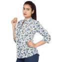 Trendy Shirt Style Ladies Top 
