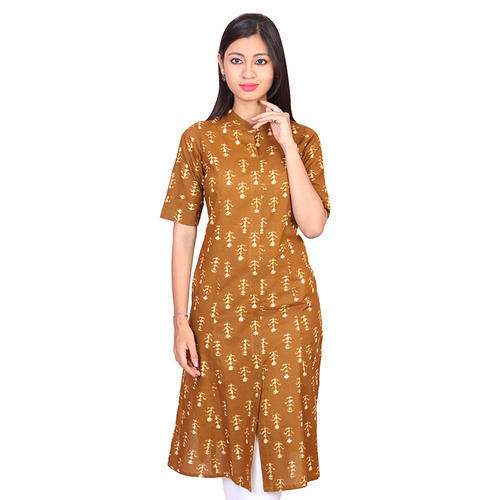 Long Cotton Kurti by Mahesh Arts