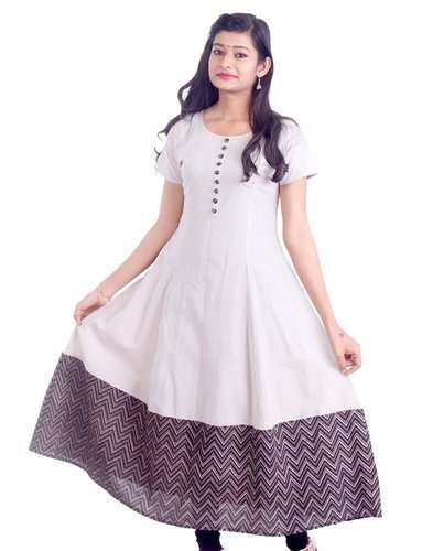 Plain Anarkali Kurti by Mahesh Arts