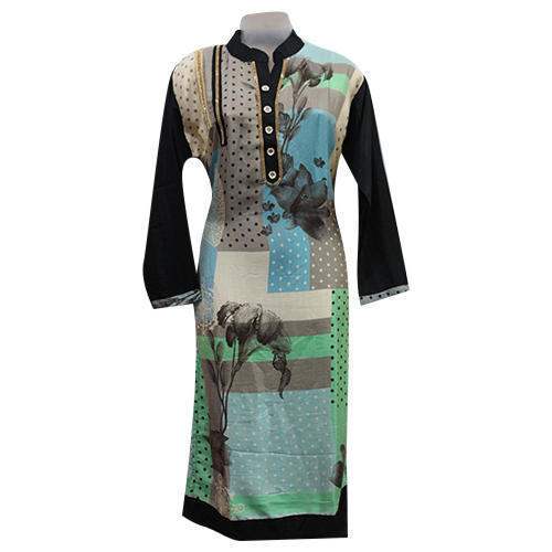 Ladies Printed Kurti by Tara Fashions