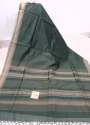 festive-wear-tussar-silk-plain-saree