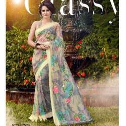 casual printed saree