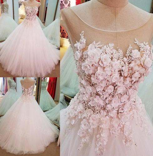 chiffon wedding gown by Aafia Collection