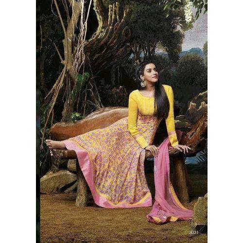 printed anarkali suit
