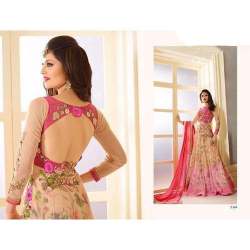 Silk embroidery salwar suit