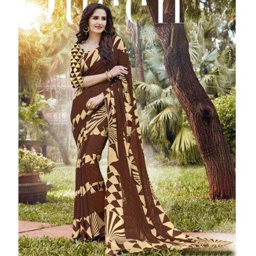 trendy printed saree