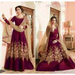 Zari work salwar suti