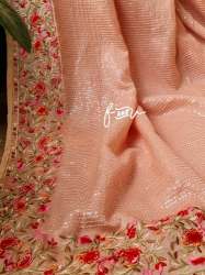 Georgette Satin Silk Saree