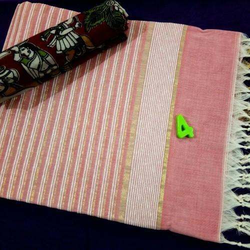 Buy Cotton Jute Saree For Women by Kusa Cottons