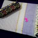 Buy Fancy Cotton Jute Saree For Ladies
