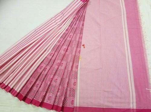 Buy Half And Half Cotton Saree For Women by Kusa Cottons