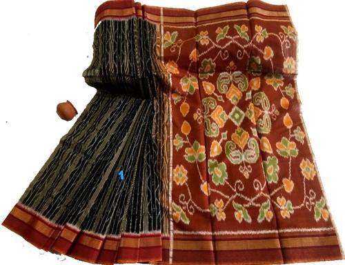 Buy Ikkat Handloom Silk Saree For Ladies