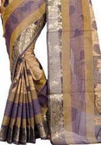 Fancy Banarasi Cotton Saree by Manchi Saree Ghar