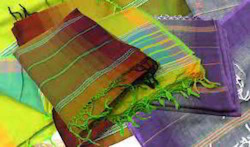 Multi Color Handloom Saree by Manchi Saree Ghar