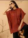ladies-half-sleeves-plain-poncho
