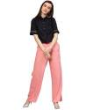 Pink Rayon Palazzo Pants