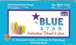 Blue Star Embroidery Thread Jari logo icon