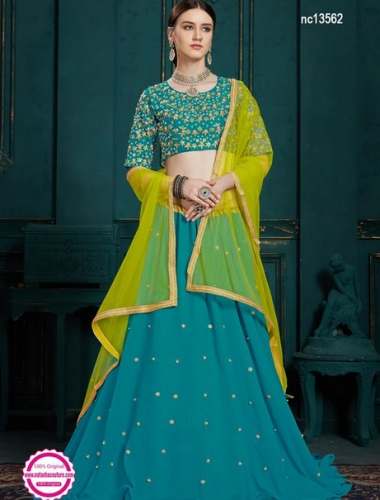 Designer Georgette Lehenga choli by Natasha Couture