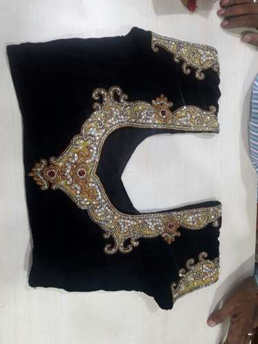 designer black blouse