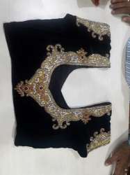 designer black blouse